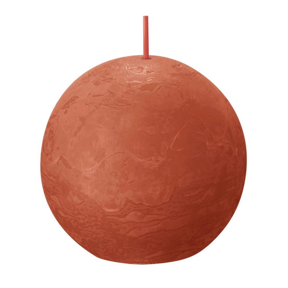 Bolsius Earthy Orange Rustic Ball Candle 8cm £5.84